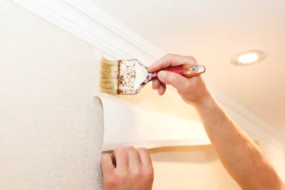 Pose de papier peint à Ternas — revêtements muraux et toiles de verre
